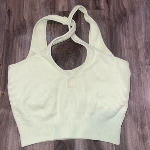 Bo + Tee green sports bra